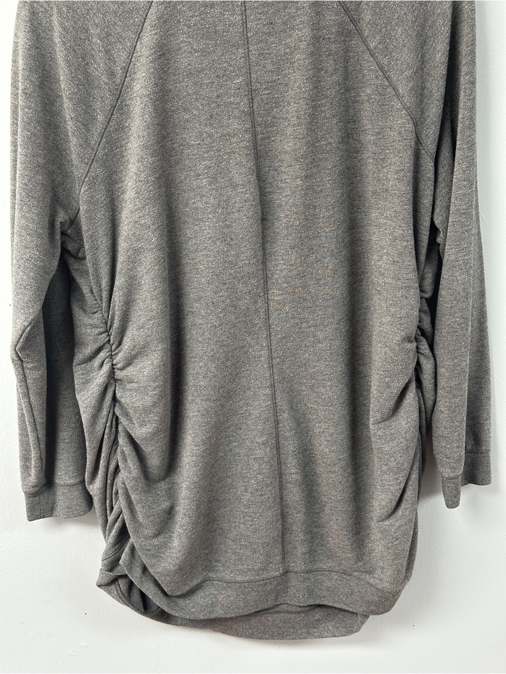 Isabel Maternity by Ingrid & Isabel Cowl Neck Tunic Sweatshirt XXL Gray - Picture 7 of 9